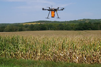 1er Epandage de couvert végétal par drone
